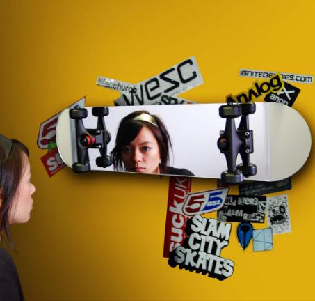 Skateboard Mirror