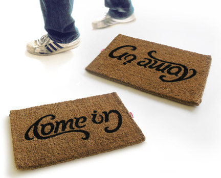 Come In / Go Away Doormat