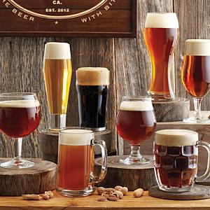 8 Piece Beer Tasting Glass Set